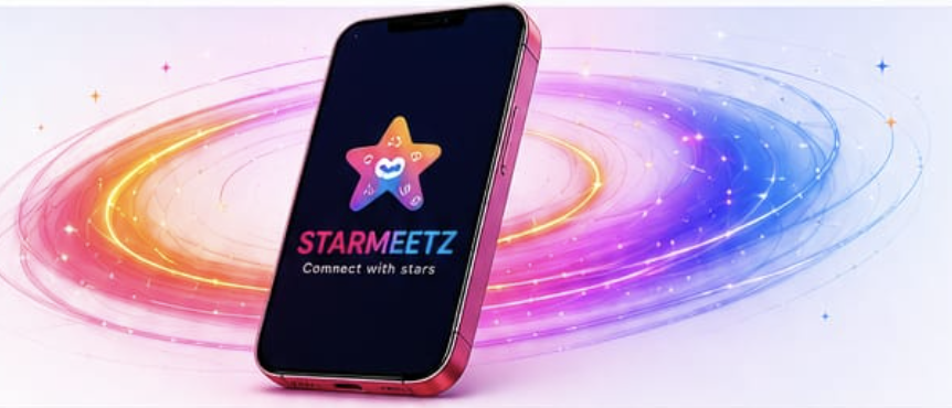 StarMeetz app promotional visual