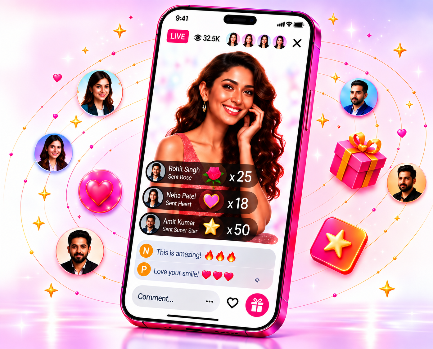 StarMeetz app preview